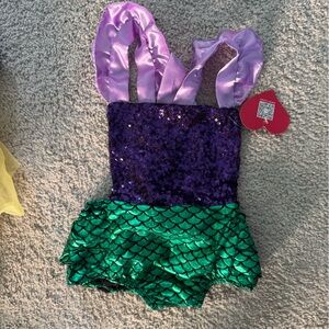 Mermaid Costume for Kids - Green and Purple